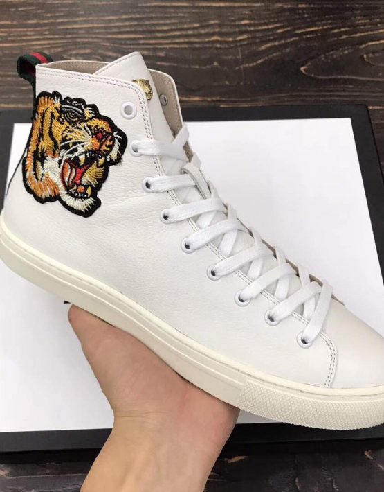 gucci high top with tiger