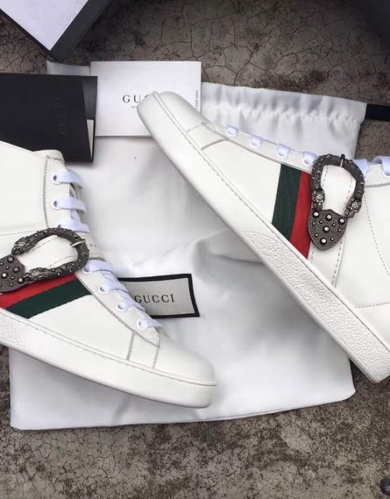 gucci ace sneaker with dionysus buckle