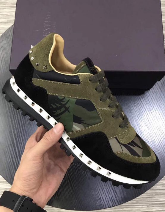 green camo valentino sneakers