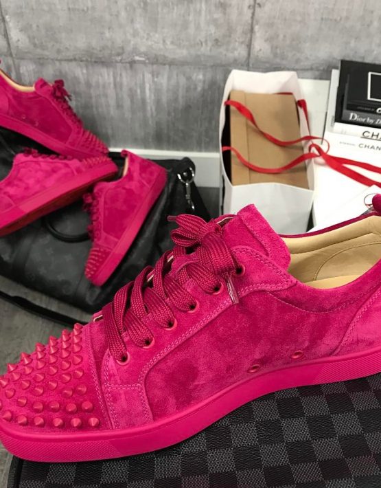 pink louboutin sneakers