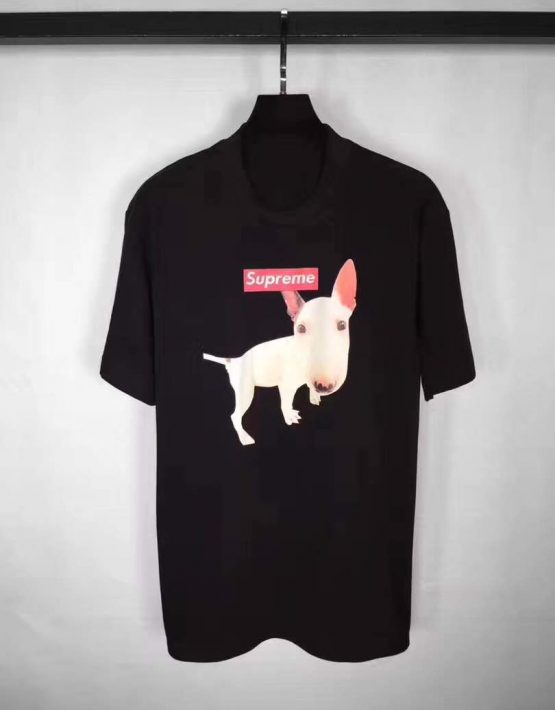 SUPREME DOG T-SHIRT BLACK – Billionairemart