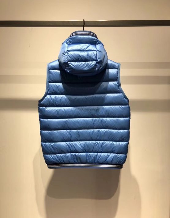 blue moncler body warmer