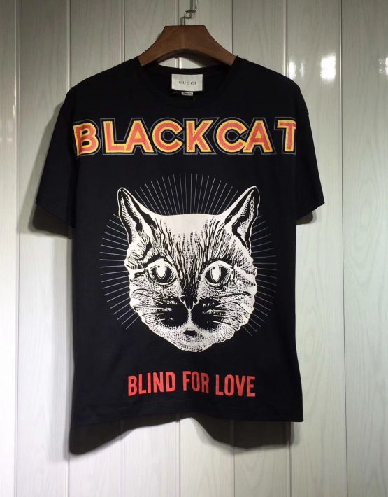 gucci t shirt cat black