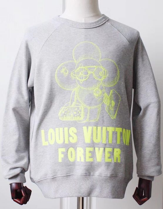 Louis Vuitton Midnight Blue LV Forever Print Cotton Crew Neck T