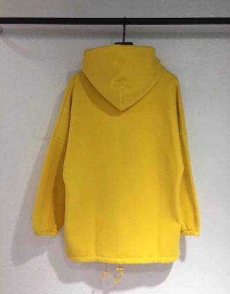 balenciaga oversized hoodie yellow
