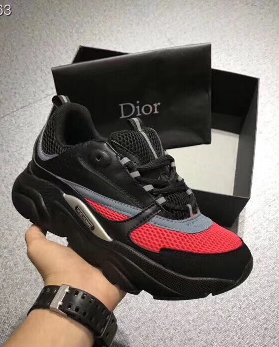 black and red dior runners