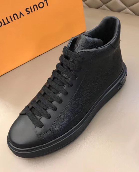 louis vuitton black high top sneakers