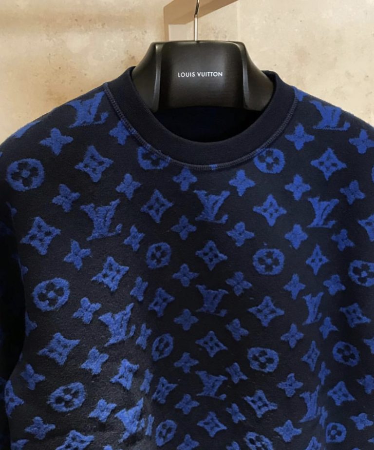 Louis Vuitton MONOGRAM Blue Sweatshirt – Billionairemart