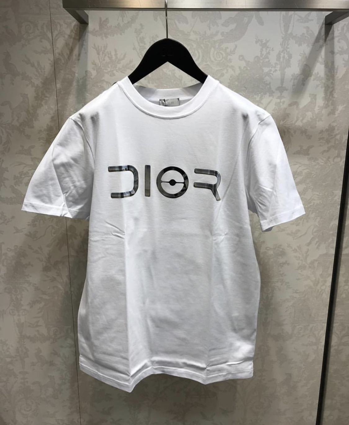 Buy > white and grey dior shirt > in stock