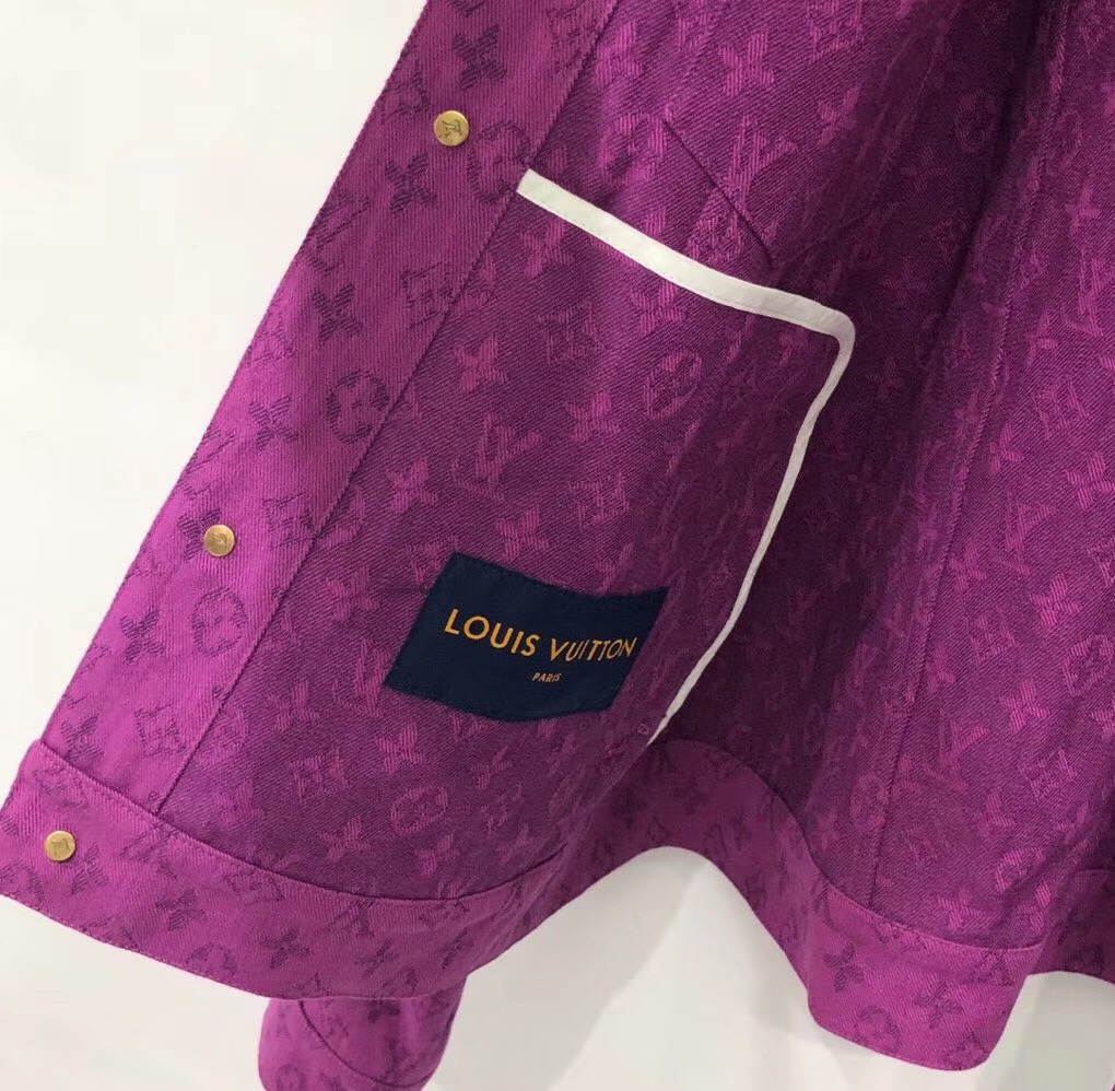 Louis Vuitton Denim Purple Jacket – Billionairemart