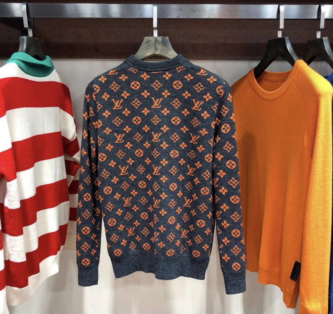 orange louis vuitton sweater