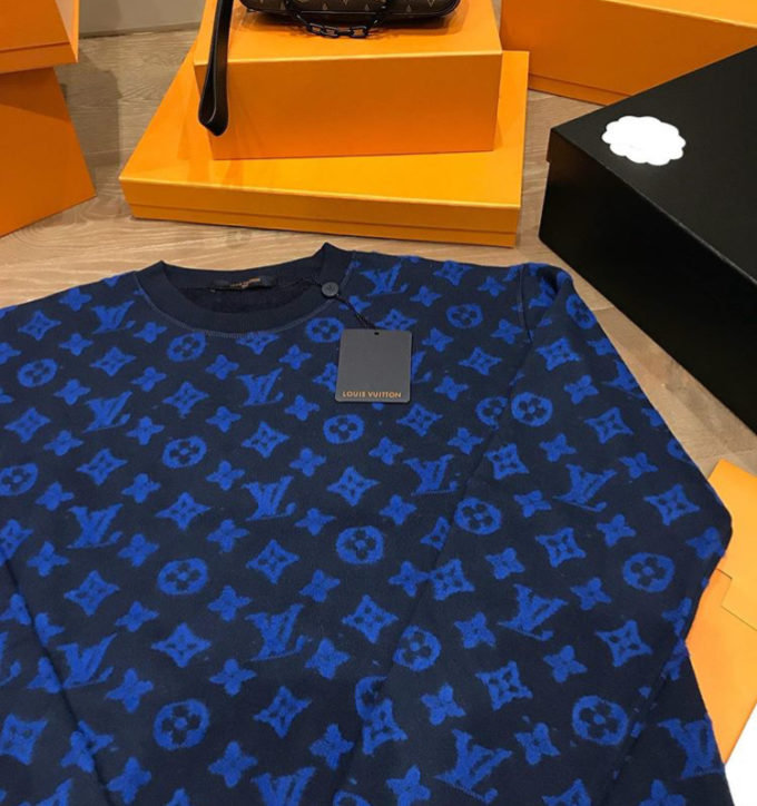 Louis Vuitton Ocean Blue Monogram Sweatshirt – Billionairemart