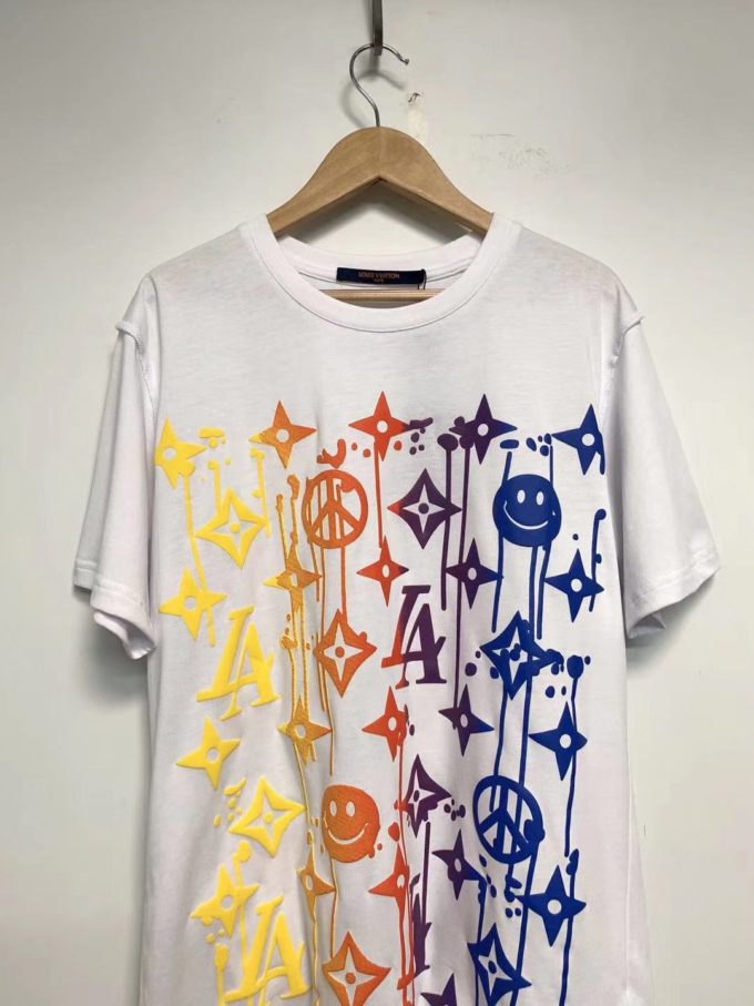 LOUIS VUITTON COLORFUL LOGO T-SHIRT 2019 – Billionairemart