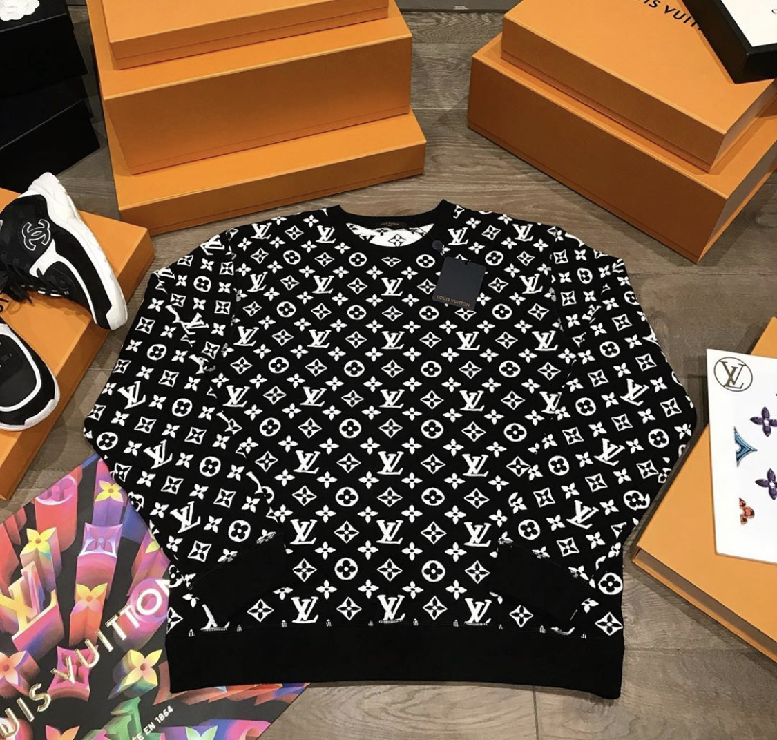 Louis Vuitton Full Monogram Jacquard Sweatshirt – Billionairemart