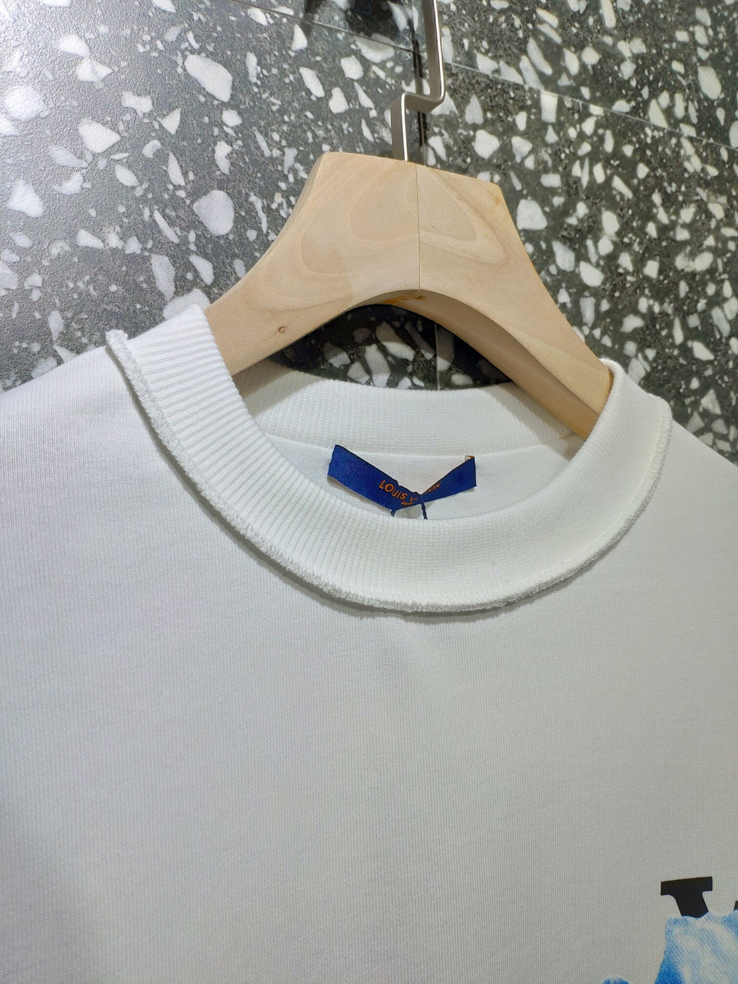 Louis Vuitton® Pleat Shoulder Monogram Cloud Shirt Black. Size 36
