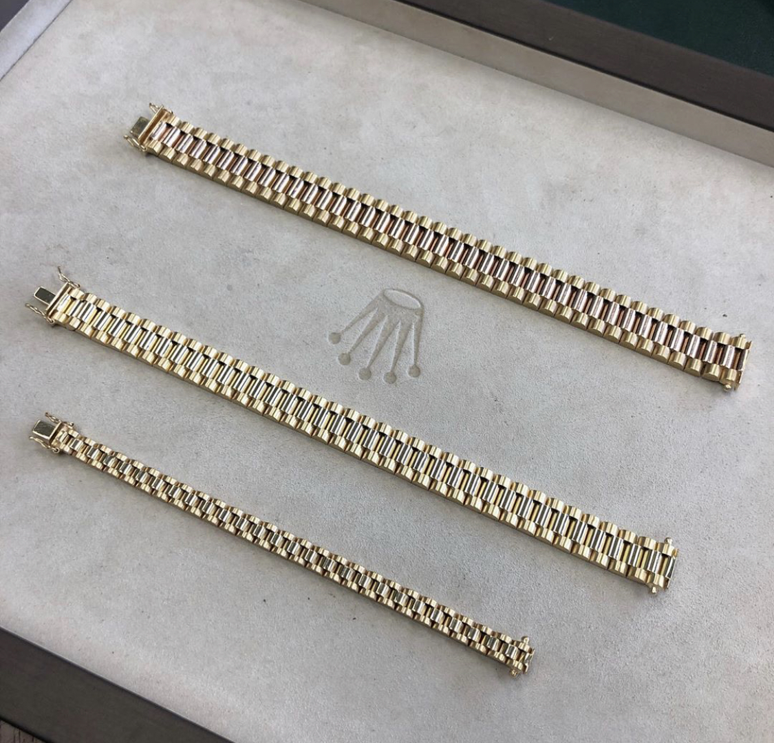 18ct Yellow Gold ‘Rolex’ Bracelet billionairemart